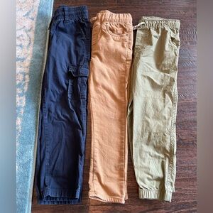 Carter's Jogger Pants Set in Navy, Rust, and Olive